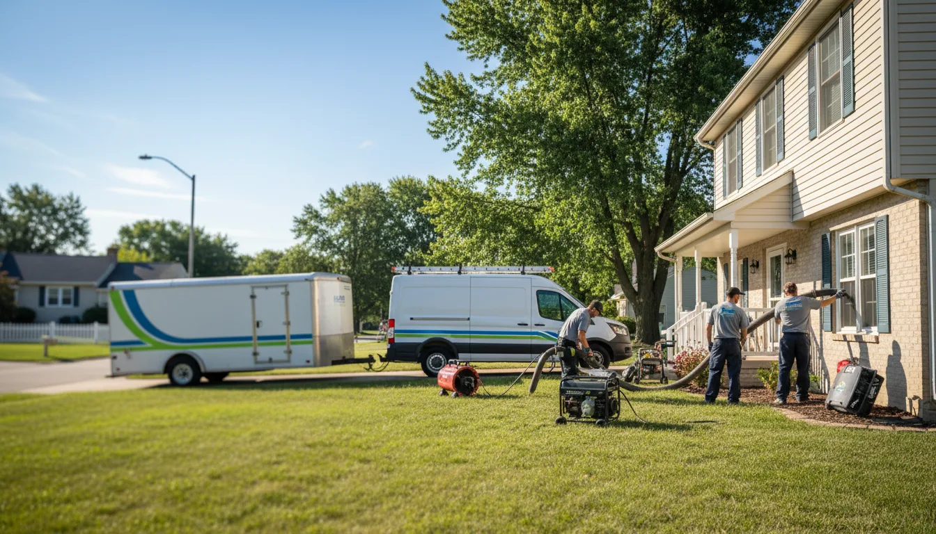 Flooded Basement Restoration And Cleanup With Repair in Pendleton, IN near me
